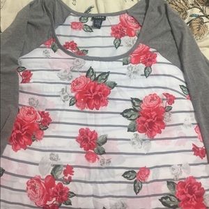 Floral Baseball Shirt